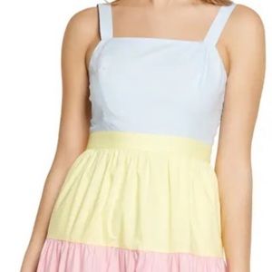 English Factory colorblock midi dress